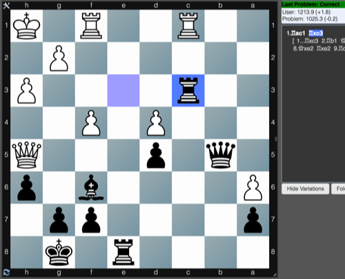 chess.comとchesstempo.comでTactics